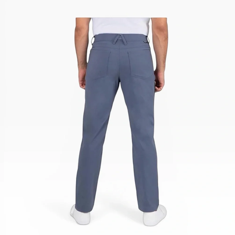 Gerry Men's Blue Tech 5 Pocket Stretch Fabric Comfort Waistband Pant 32X34